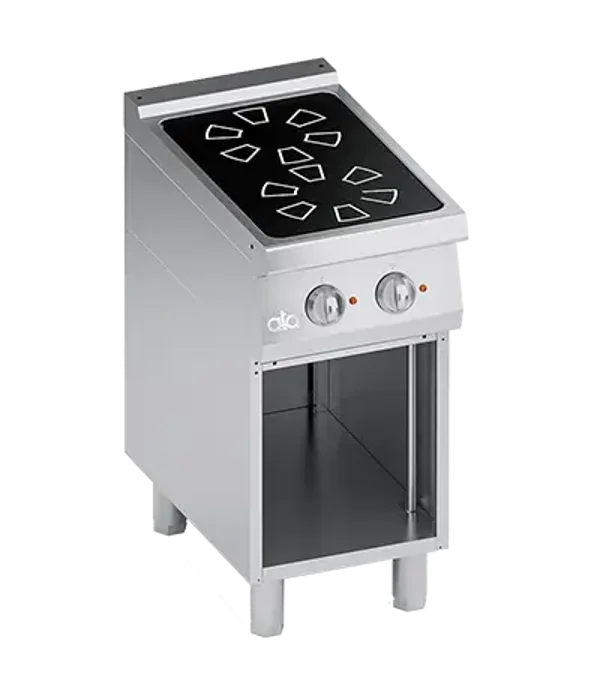 FOURNEAU VITROCERAMIQUE  2 PLAQUES + BAIE OUVERTE