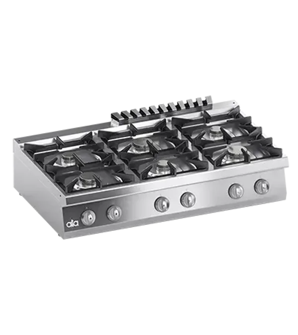 FOURNEAU A GAZ 6 BRULEURS A POSER