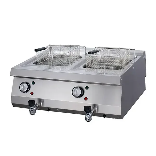 riteuse - 2 x 12 L - unité double - profondeur 70 cm - avec robinet de vidange - électrique tarif TTC