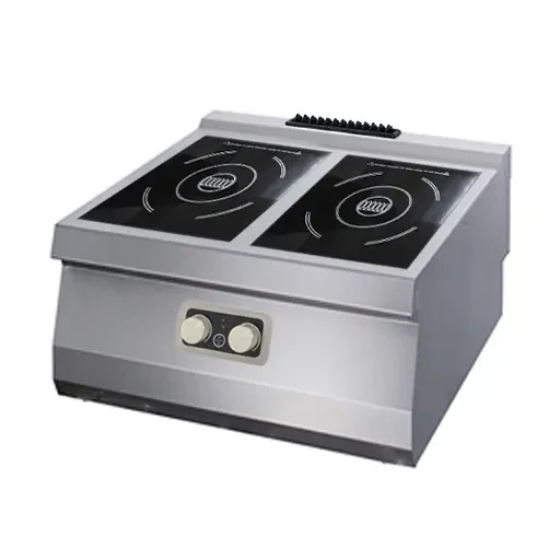 Induction - 2 brûleurs - unité double - profondeur 70 cm 400V tarif TTC