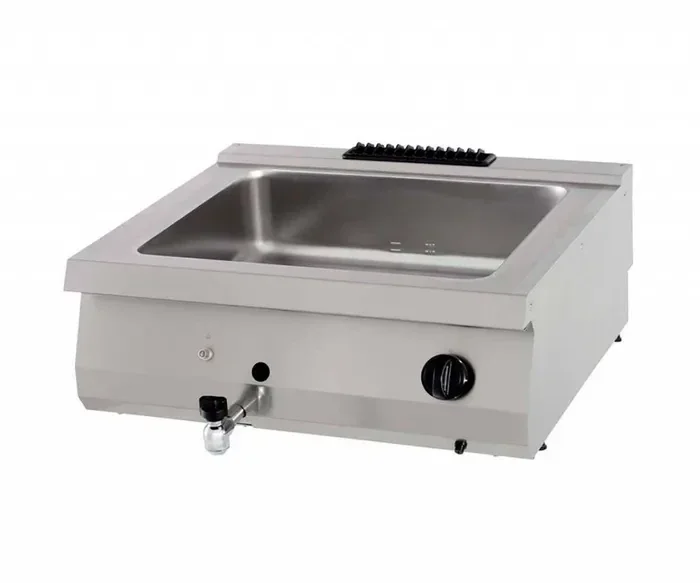 Bain marie - unité double - profondeur 70 cm - gaz