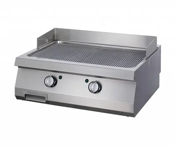 Grill - chrome rainuré - unité double - profondeur 70 cm 400V  tarif TTC