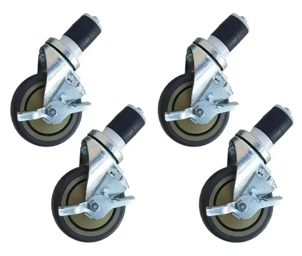 Roues de la table de travail 4 pcs - 2 avec freins - 4 inch / 10.2 cm tarif TTC