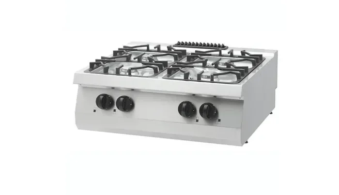 4 brûleurs - unité double - profondeur 70 cm - 24 kW - gaz tarif TTC