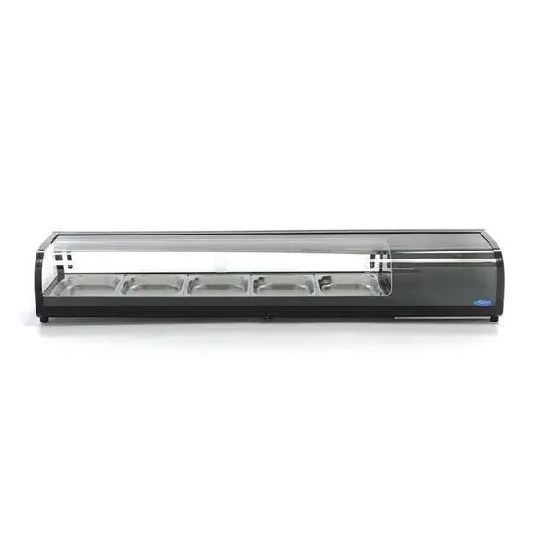Présentoir de sushis et de tapas -132 L - incl 5 x 1/2 GN - modèle de table tarif TTC