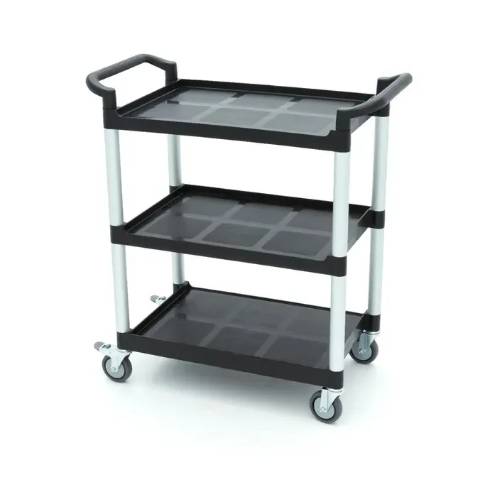 Chariot de service - 3 étagères en plastique - 103 x 50,5 cm tarif TTC