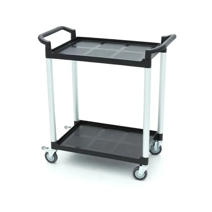 Chariot de service - 2 étagères en plastique - 103 x 50,5 cm tarif TTC