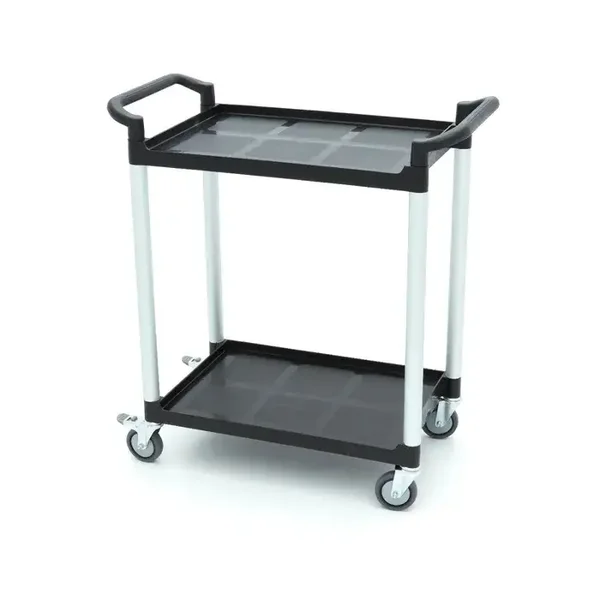 Chariot de service - 2 étagères en plastique - 86,5 x 42,5 cm tarif TTC