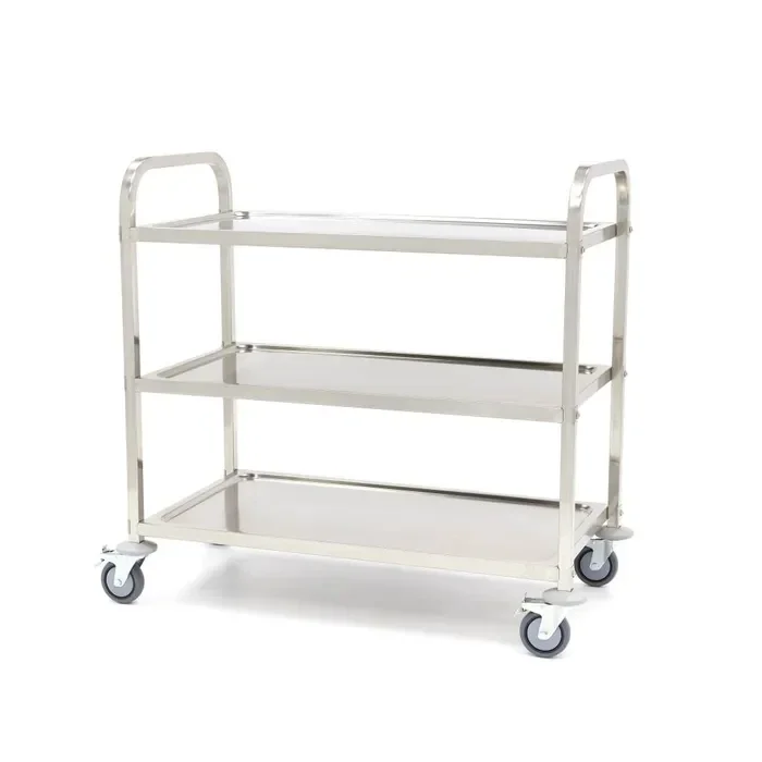 Chariot en acier inoxydable - 3 étagères tarif TTC