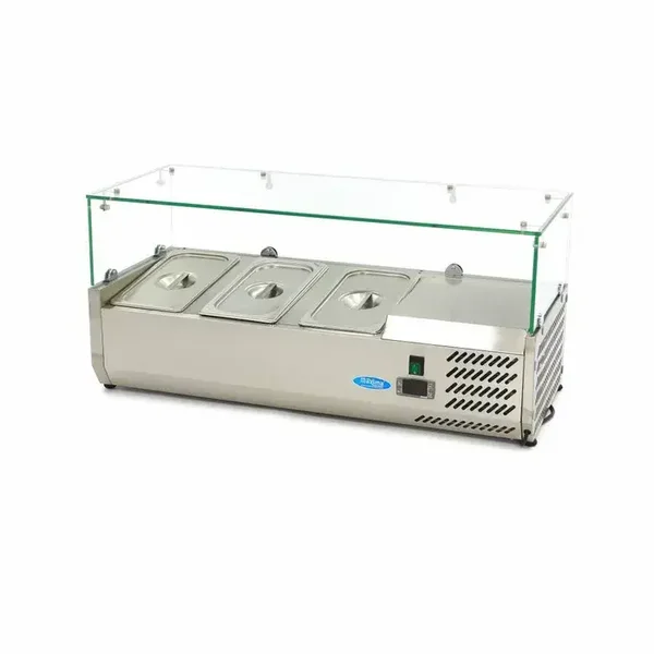 Vitrine de préparation de comptoir - 95 cm - s'adapte à 3 x 1/3 GN tarif TTC