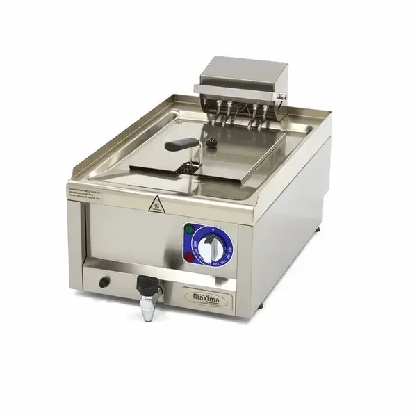 Friteuse - 10 L - 1 panier - avec robinet de vidange - 400V tarif TTC