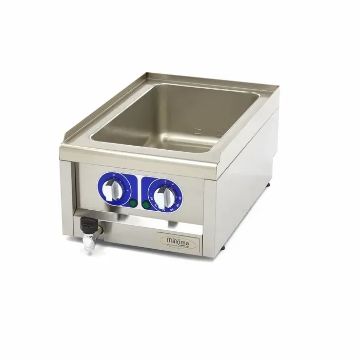 Bain Marie - unité simple profondeur 60 cm - avec robinet de vidange 230V
