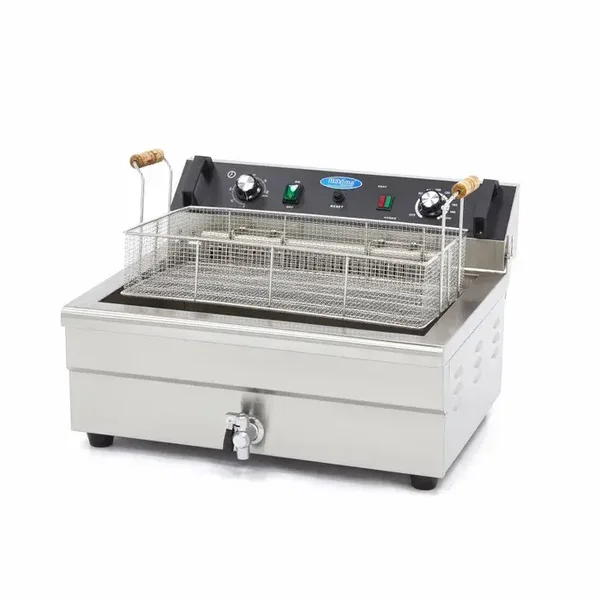 Friteuse - 30 L - 1 panier - avec robinet de vidange 400V tarif TTC