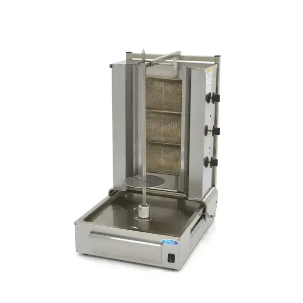 Kebab grill - 3 brûleurs - 40 kg de viande - gaz tarif TTC