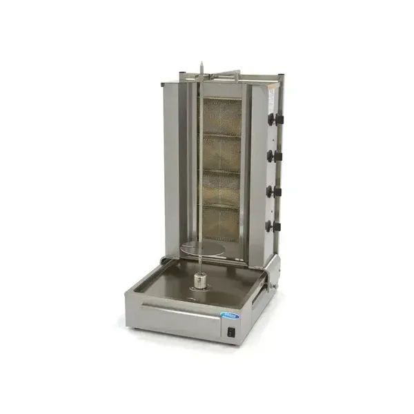 Kebab grill - 4 brûleurs - 70 kg de viande - gaz tarif TTC