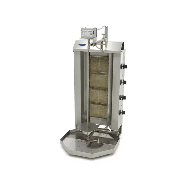 Kebab grill - 4 brûleurs - 50 kg de viande - gaz tarif TTC