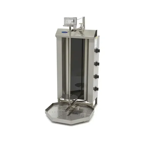 Kebab grill - 4 brûleurs - 50 kg de viande - électrique tarif TTC