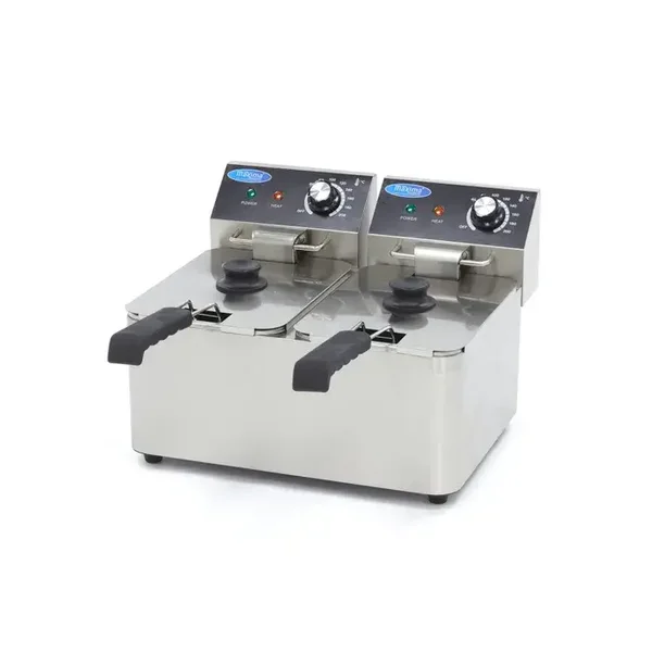 Friteuse - 2 x 8 L - 2 paniers - jusqu'à 2,8 kg de frites tarif TTC