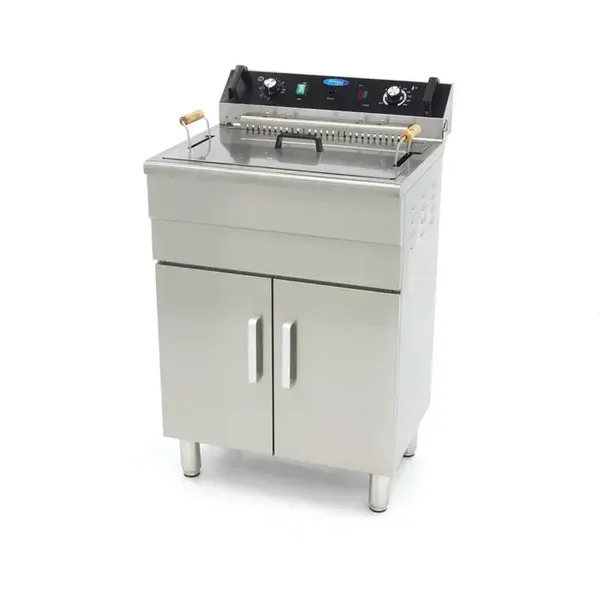 Friteuse - 30 L - 1 panier - avec robinet de vidange et support tarif TTC
