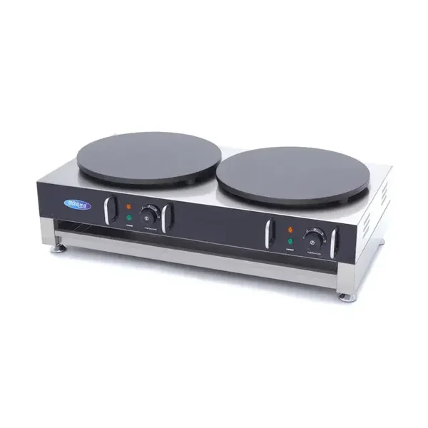 Crêpière - double crêpes - 2 x 40 cm - incl. tartineur de pâte à frire tarif TTC