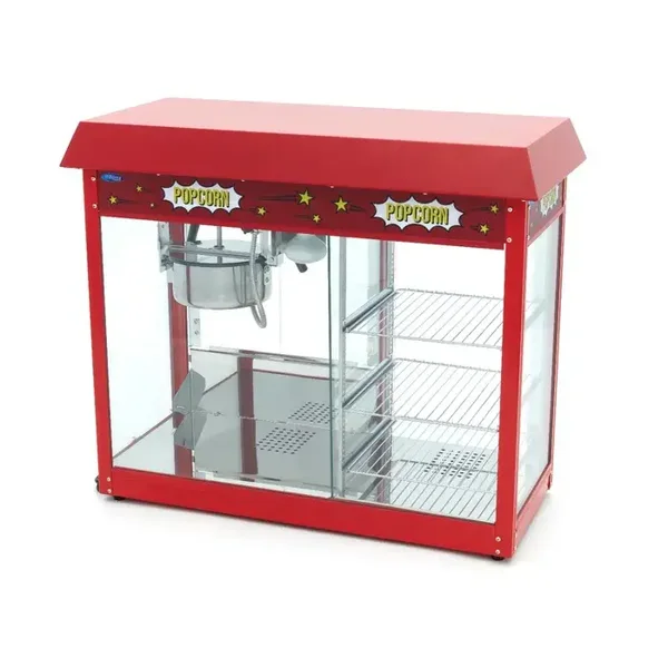 Machine à pop-corn - 150gr - avec vitrine chauffante tarif TTC