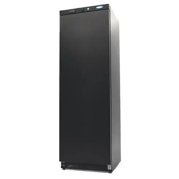 Armoire 1 porte négative 400 L - 6 étagères fixes - noir tarif TTC