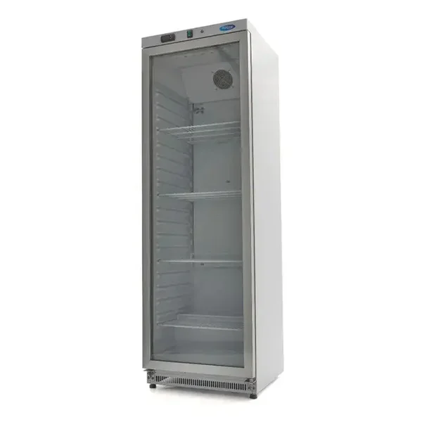 Armoire 1 porte positive- 400 L - blanc - avec porte en verre tarif TTC