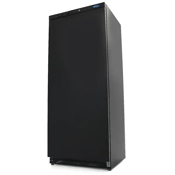Armoire 1 porte négative 600 L - 6 étagères fixes - noir tarif TTC