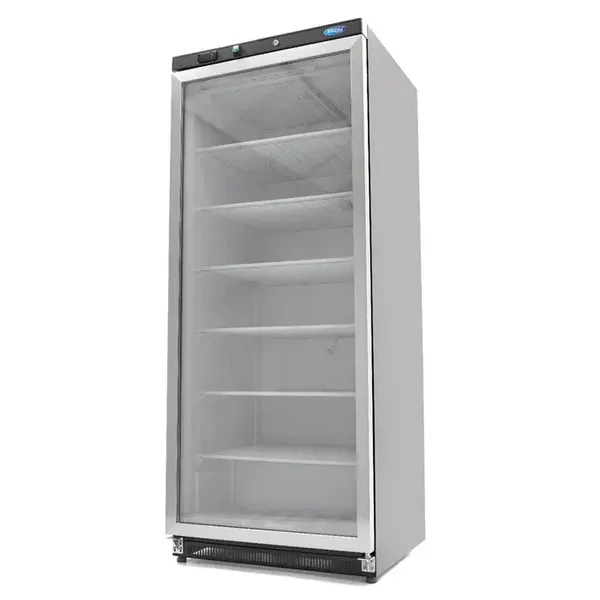 Armoire 1 porte négative 600 L - noir - avec porte en verre tarif TTC