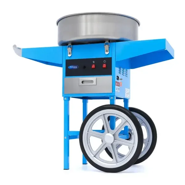 Machine à barbe à papa - Ø 52cm - Bleu ou Rose - avec chariot tarif TTC