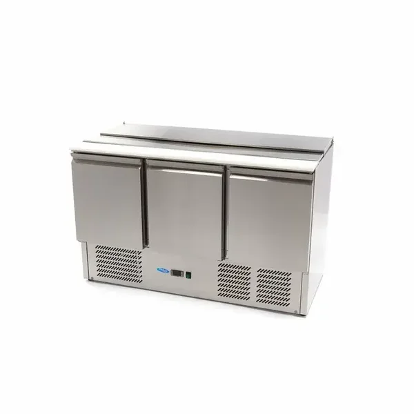 Saladette - 400 L - 137 cm - 3 portes - incl planche à découper tarif TTC