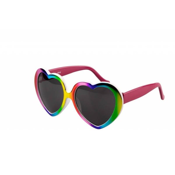 Bril hartjes regenboog