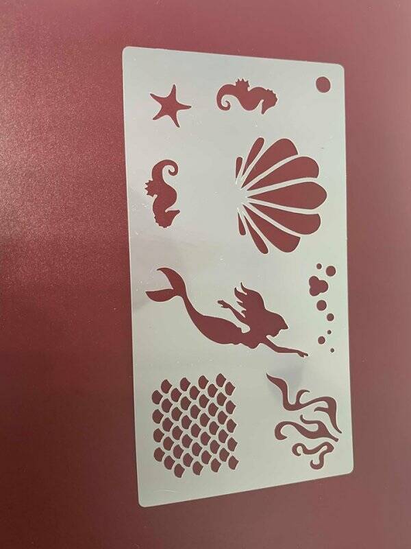 Bling and Things stencil zeemeermin