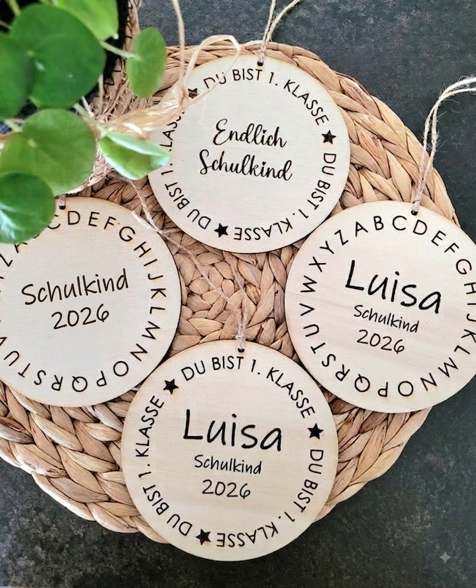 Anhänger / Schild / Schultütenanhänger 2026