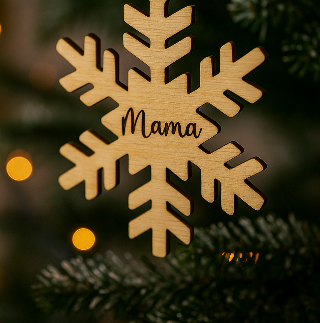 Christbaumanhänger Schneeflocke