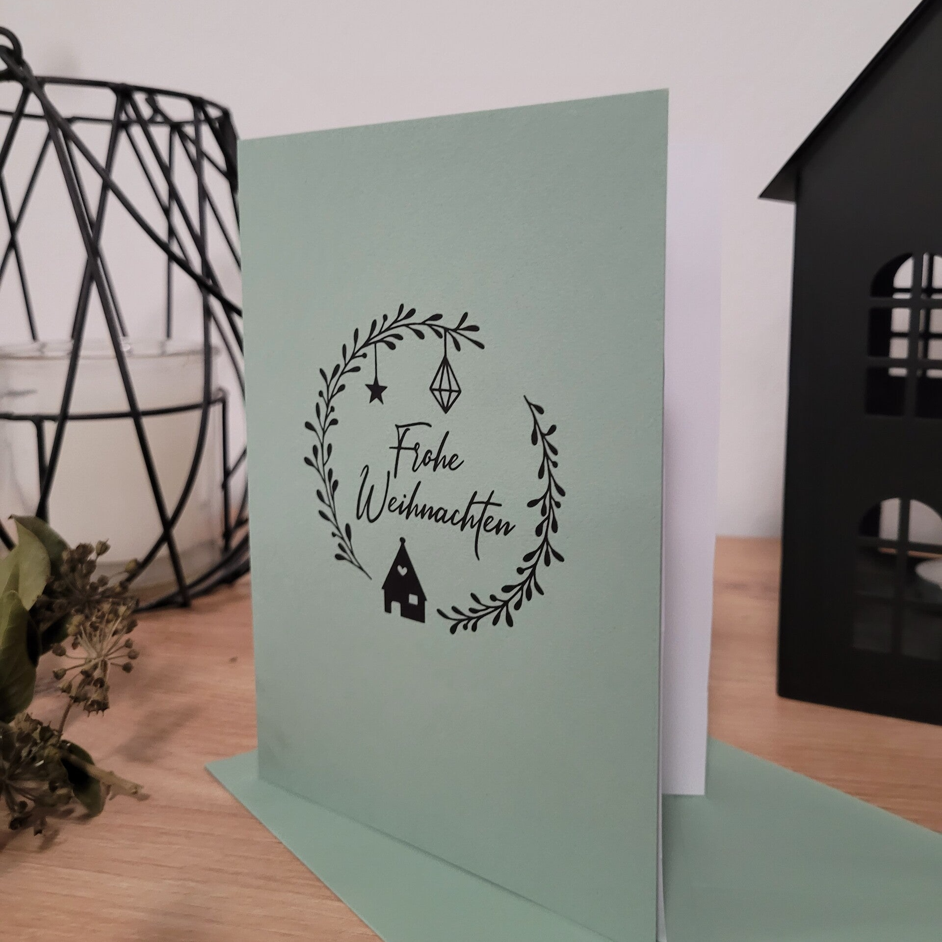 Glückwunschkarte Frohe Weihnachten