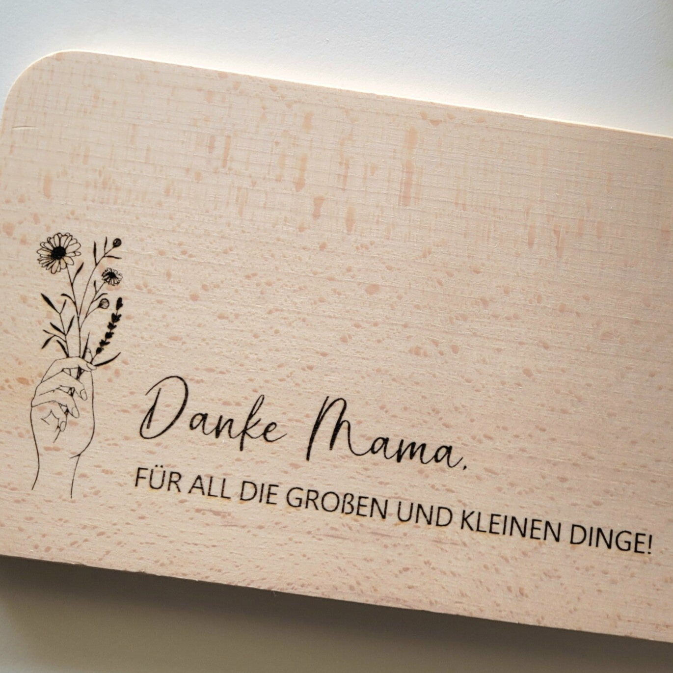 Frühstücksbrett - Danke