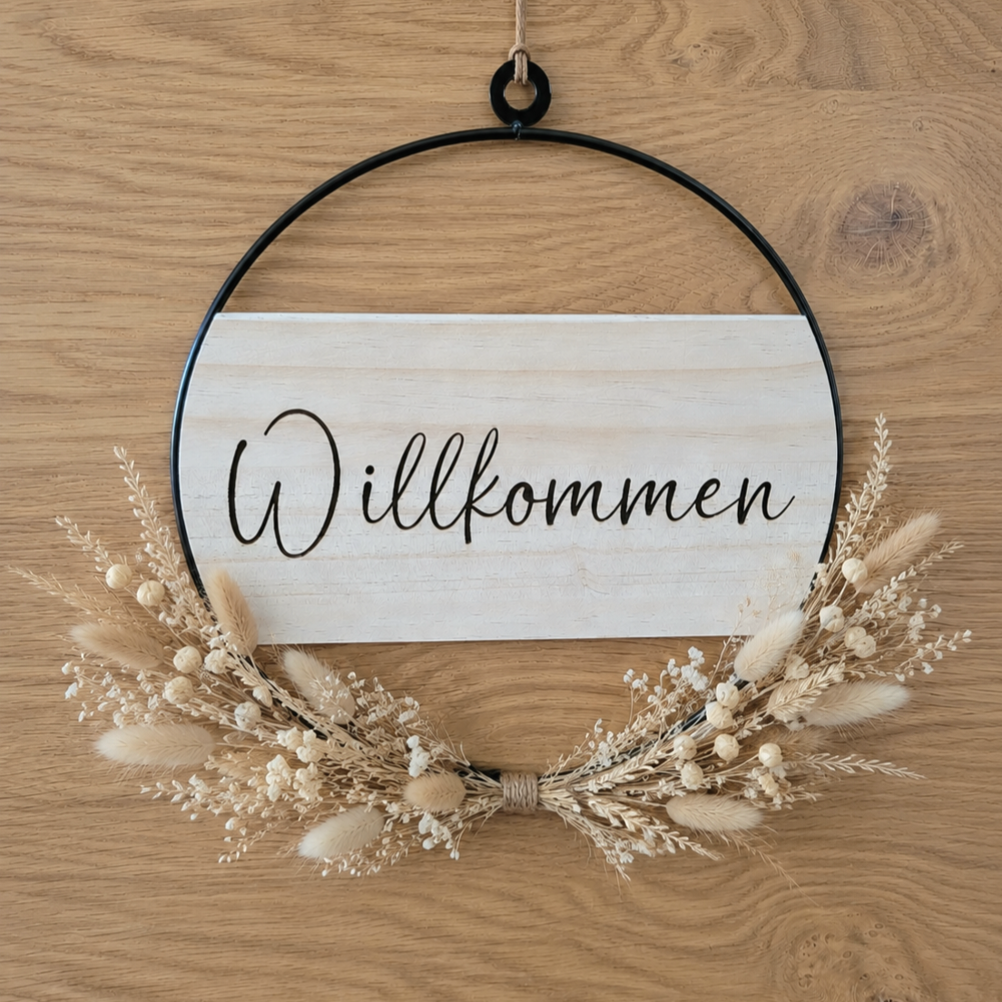 Willkommen - Türkranz Wanddeko