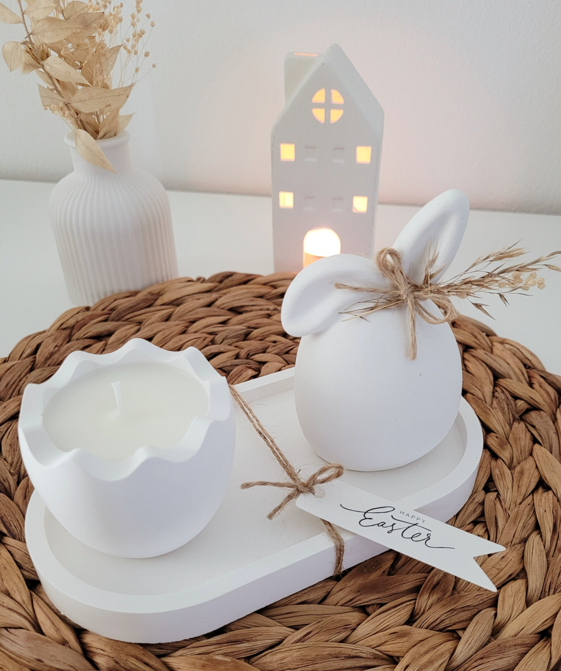 Keramik Osterset Duftkerze