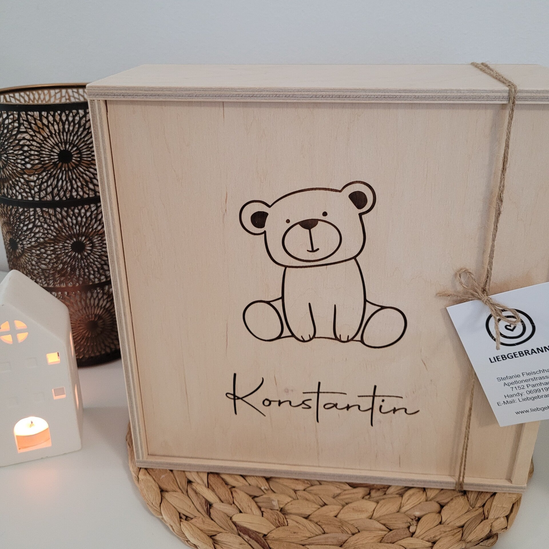 Geschenkbox - Erinnerungsbox - Kindermotiv Name