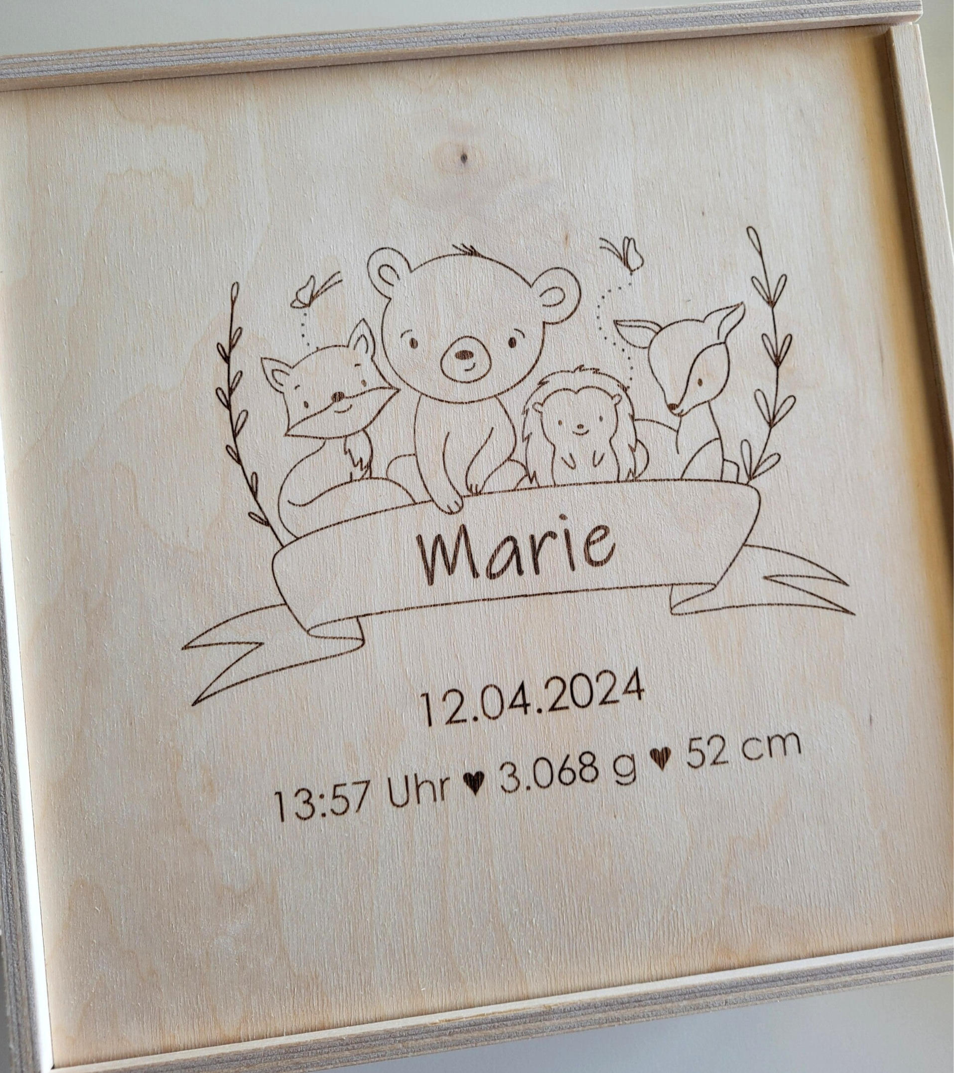 Geschenkbox - Erinnerungsbox - Waldtiere