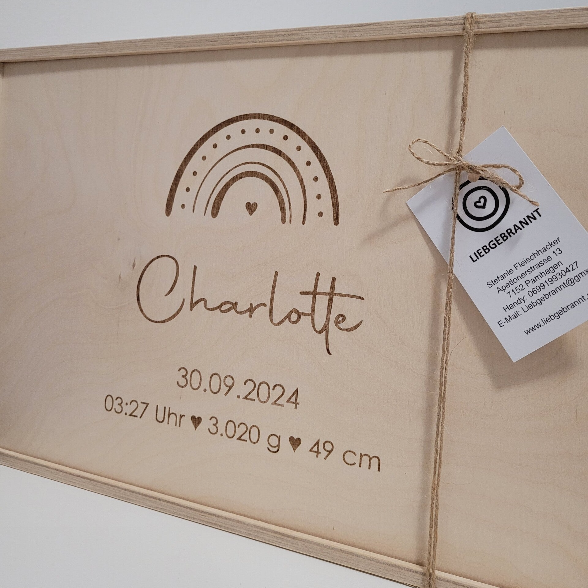 Geschenkbox - Erinnerungsbox Regenbogen