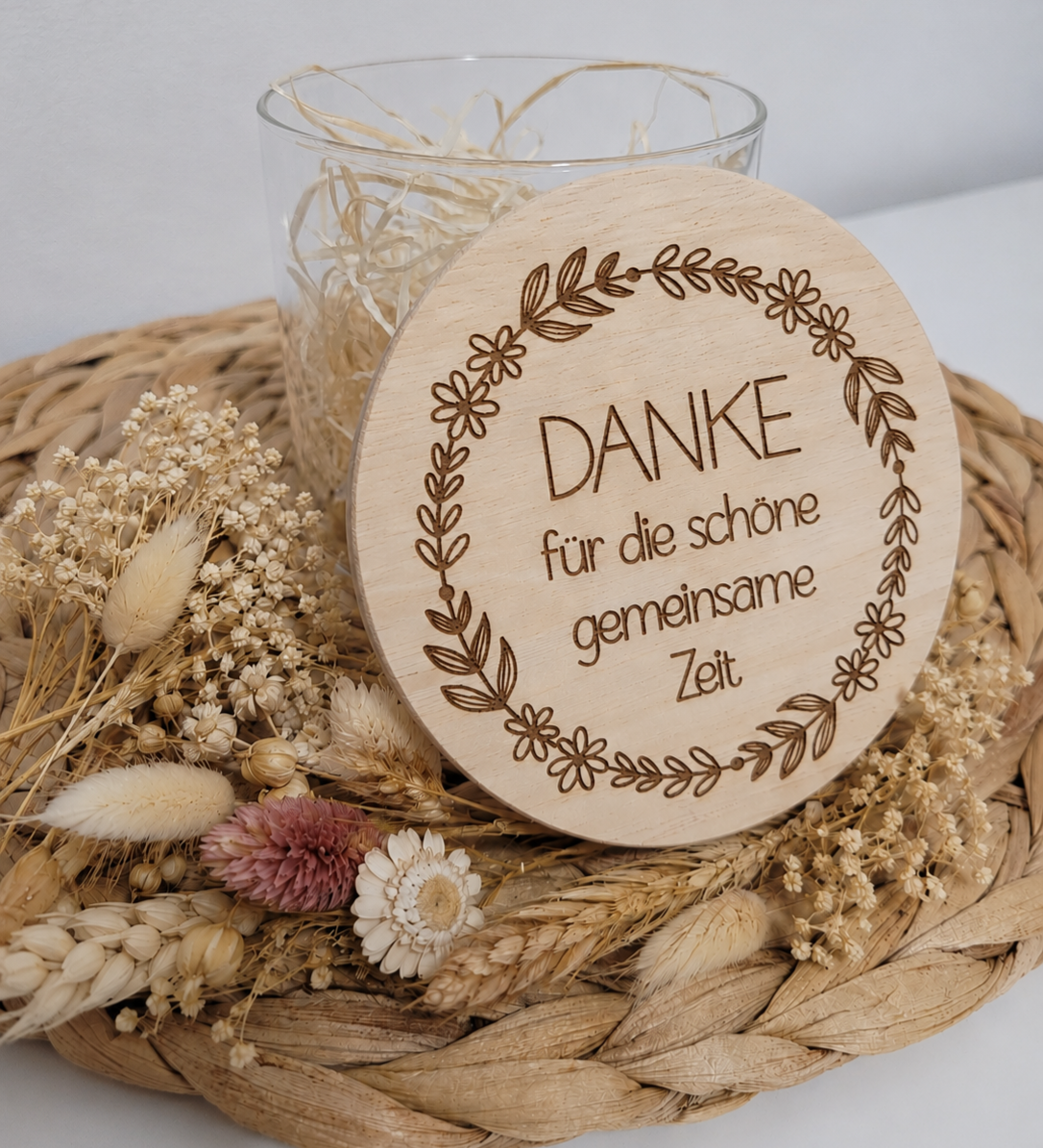 Vorratsbehälter Danke
