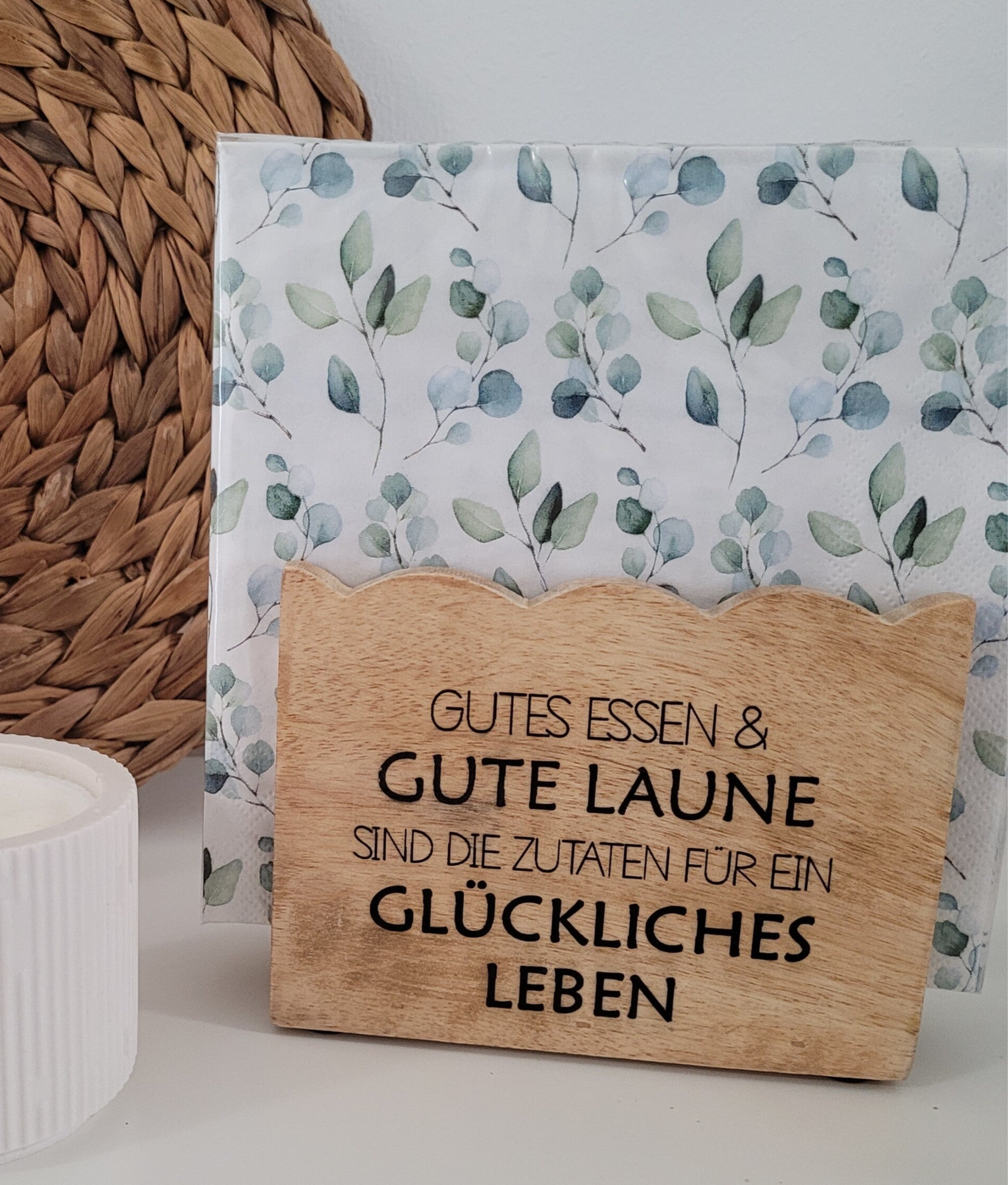 Serviettenhalter Glückliches Leben