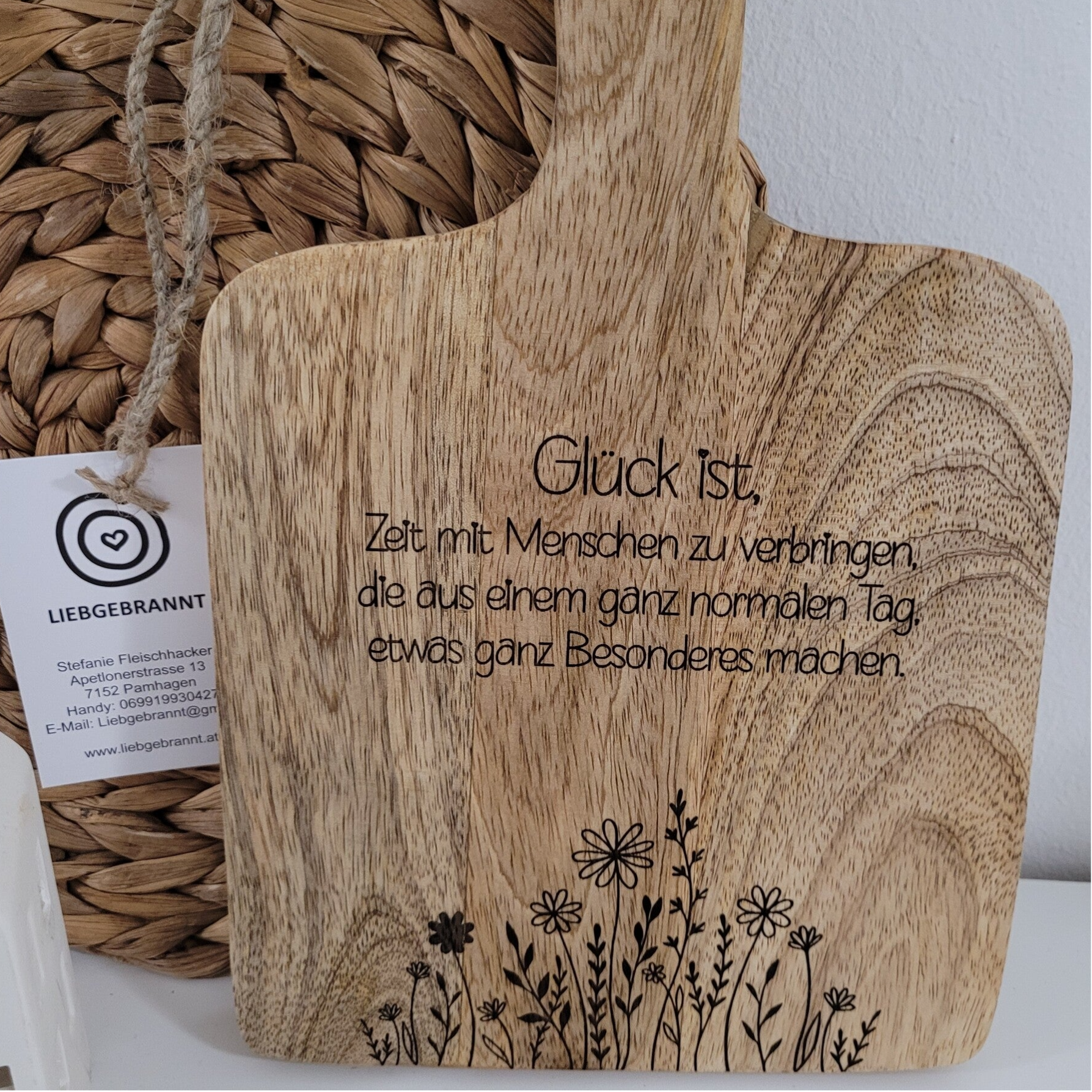 Dekobrett Glück