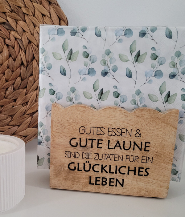 Serviettenhalter Glückliches Leben