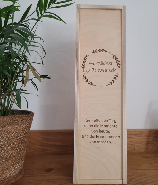Weinbox Glückwunsch