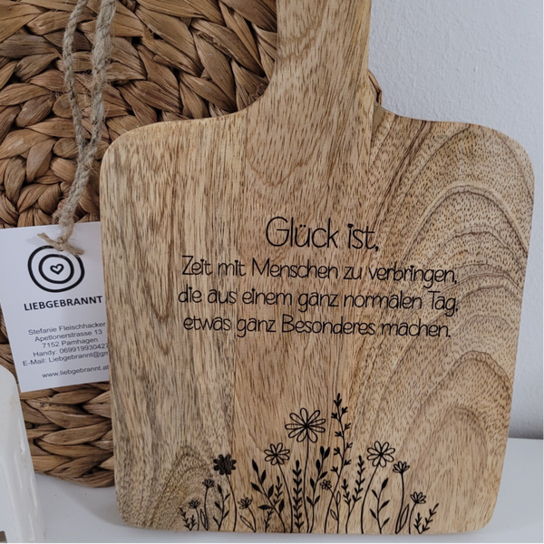 Dekobrett Glück