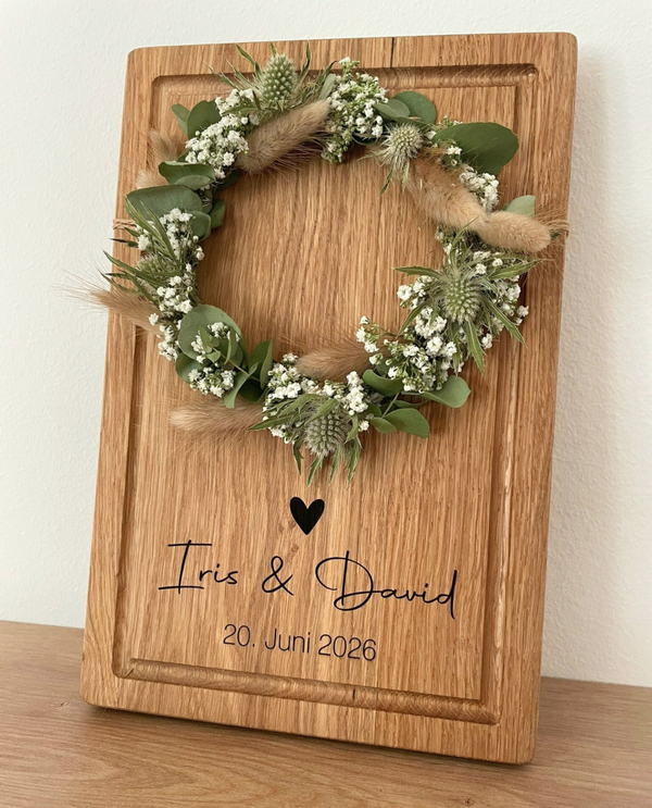 Jausenbrett Eiche Massiv Hochzeit