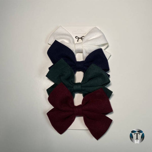 Haarstrikjes | Set van 4 stuks | Diverse Kleuren | Stijl 5 |